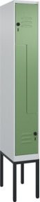 C+P Z-Spind Classic PLUS Gestell mit 2 Fächern und Sicherheits-Drehriegel, Farbe: Grau, Grün oder Schwarz, H x B x T: 212 x 30 x 50 cm - Bild 1