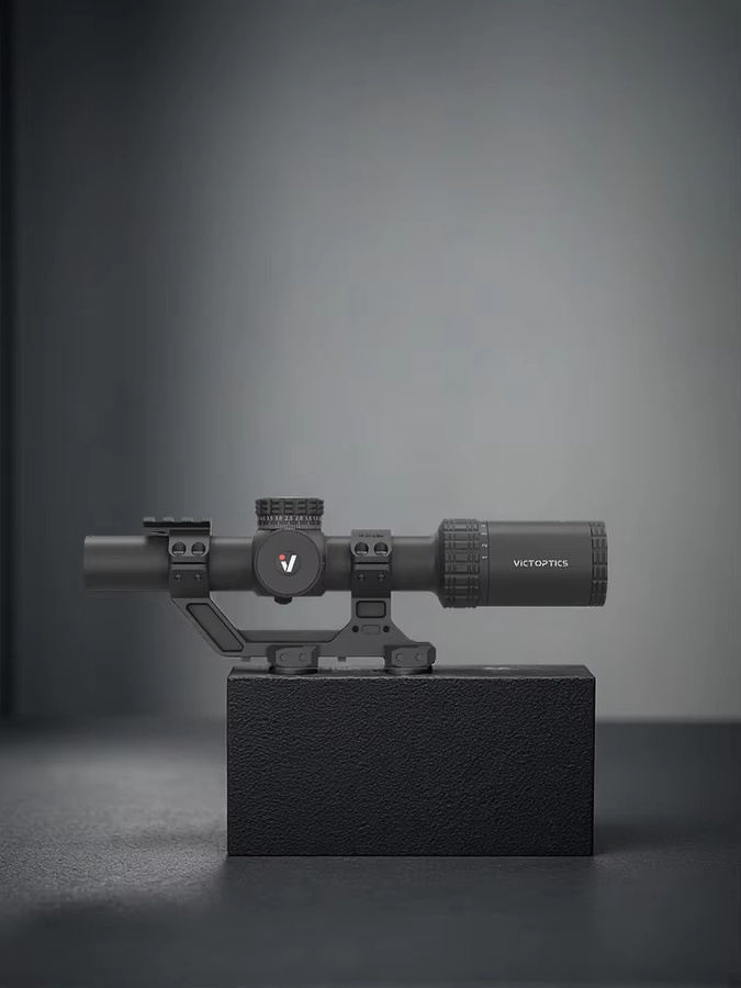 Victoptics S10 1-10x24 Zielfernrohr in Schwarz mit 1/10 MIL Turmverriegelung und High-Mount-Picatinny-Montage-Kit - Bild 3