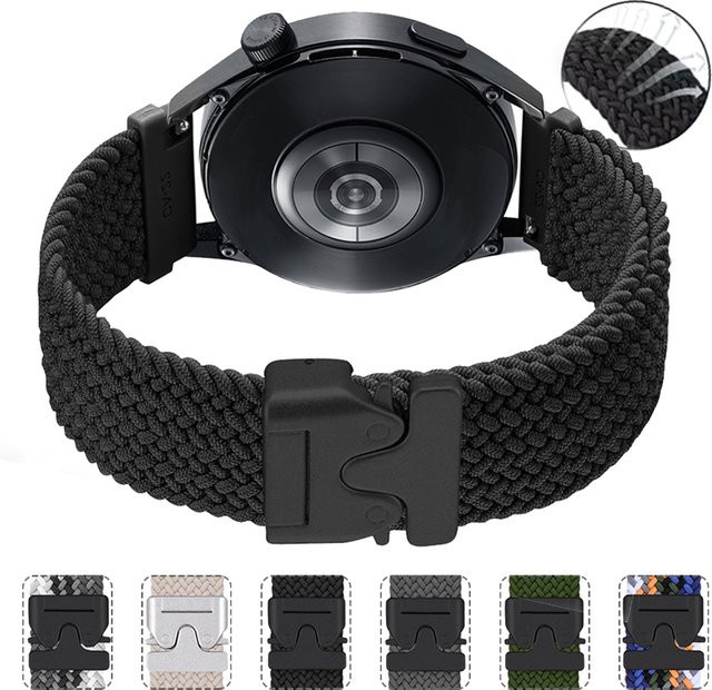 Xiaomi Uhrenarmband Nylon, 22 mm, Schwarz, Unisex - Bild 1