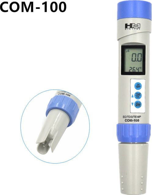 HM Professional COM-100 EC-Analysator TDS-Messgerät und Temperaturtester mit automatischer Kalibrierung und Datenspeicherung für die Poolmessung - Bild 1