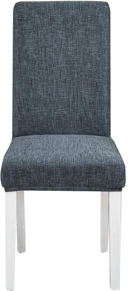 Housmife Esszimmerstuhlbezüge mit geometrischem Design in Blau, elastische und waschbare Stuhlhüllen aus Polyester und Elasthan für Heim und Restaurant - Bild 1