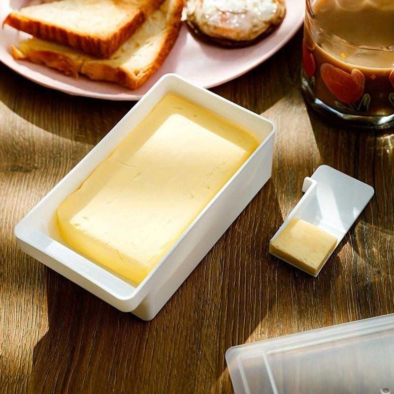 Kichen Story Aufbewahrungsbox für Butter und Käse mit Deckel, transparent und weiß - Bild 2