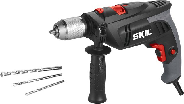 SKIL 6398 AA Schlagbohrmaschine mit 1000 W Leistung, Linkslauffunktion und 13 mm Bohrfutter in Schwarz - Bild 1