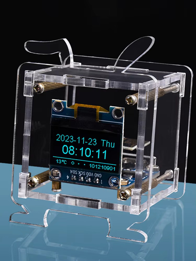 diymore ESP8266 Mini Elektronische Uhr DIY-Kit mit 0,96 Zoll OLED-Display und 2,4G WLAN-Unterstützung inklusive Gehäuse - Bild 4