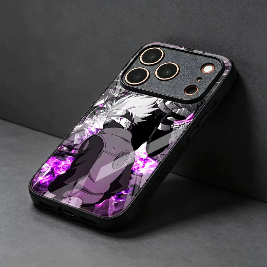 Anime Naruto Schutzhülle aus Glas für Apple iPhone in Multicolor - Bild 2