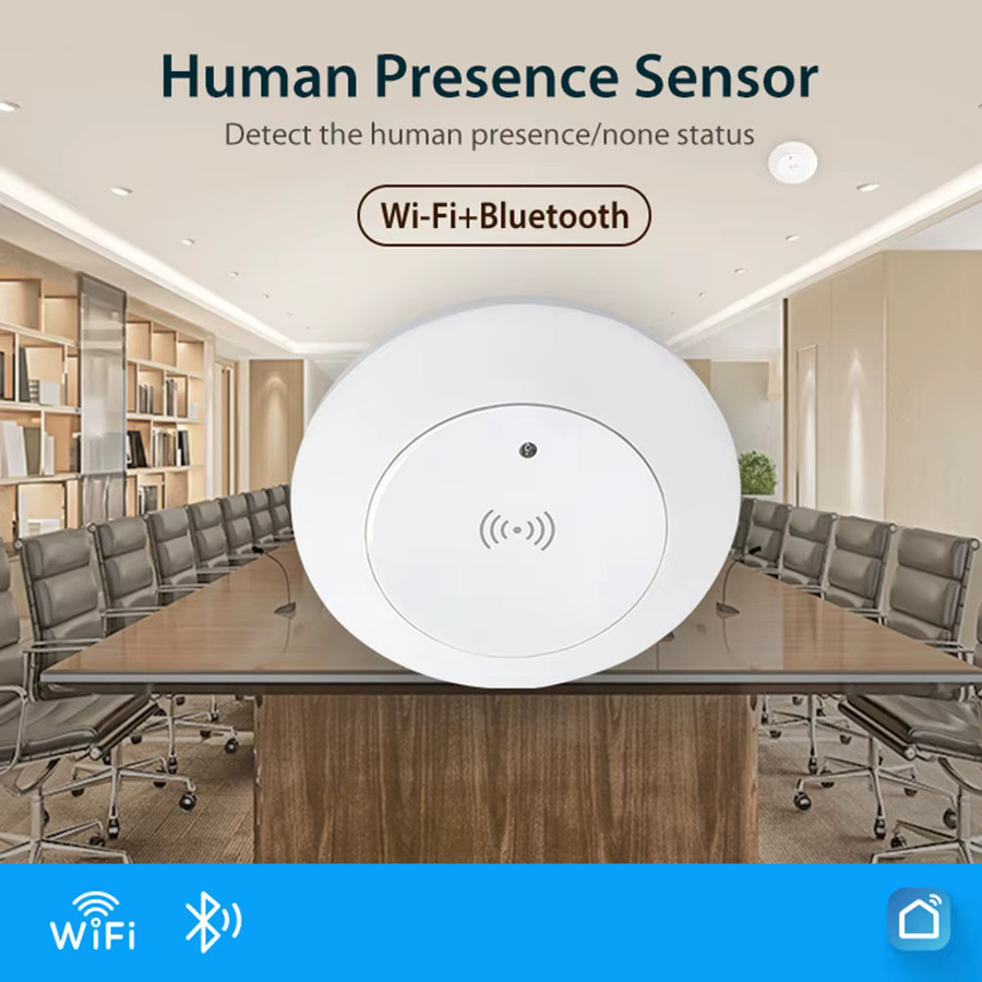 Tuya WiFi 24GHz MmWave Radar-Detektor Intelligenter Anwesenheitssensor mit Beleuchtungsdetektor in Weiß - Bild 2