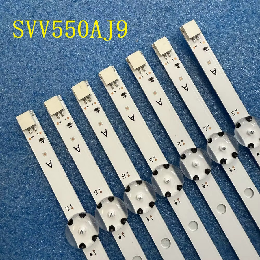LED Hintergrundbeleuchtungsstreifen mit 6 LEDs in Weiß für Hitachi 55HB6W62, Telefunken TE55287S25T2M, TE55287S25TXM, Domus 55DVI D55F289N4CW und Domus 55DVIS - Bild 2
