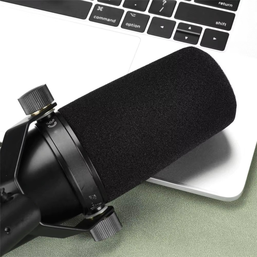 Shure Ersatz-Mikrofon-Windschutz aus beflocktem Schaumstoff in Schwarz für SM7B und SM7dB - Bild 3