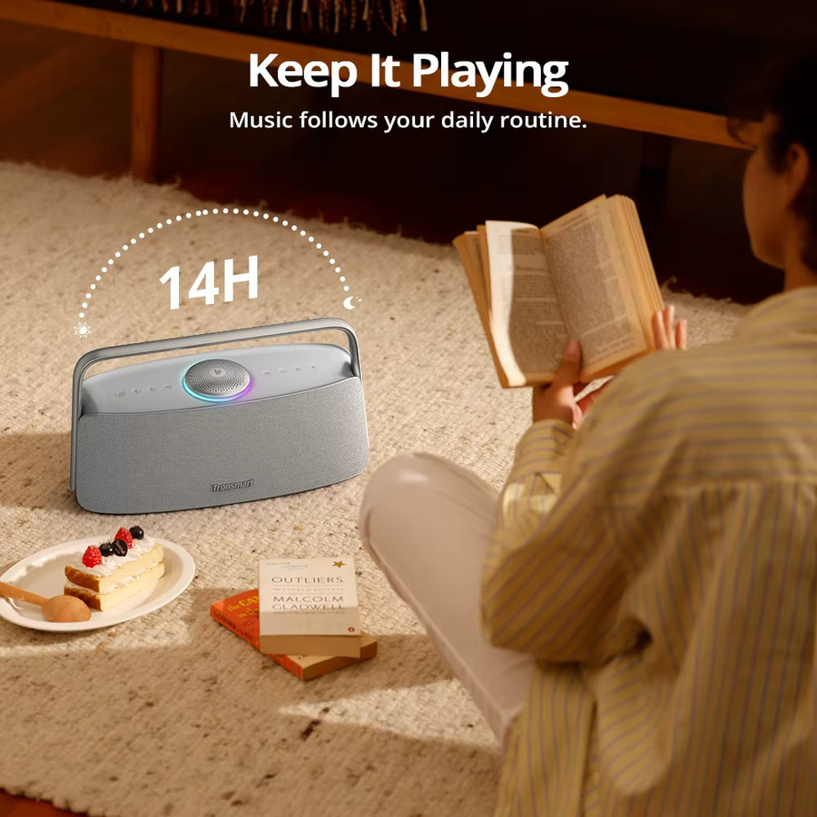 Tronsmart Fiitune X30 Bluetooth Lautsprecher mit Hi-Res Audio, 80W, IPX6, App-Steuerung, Grau - Bild 5