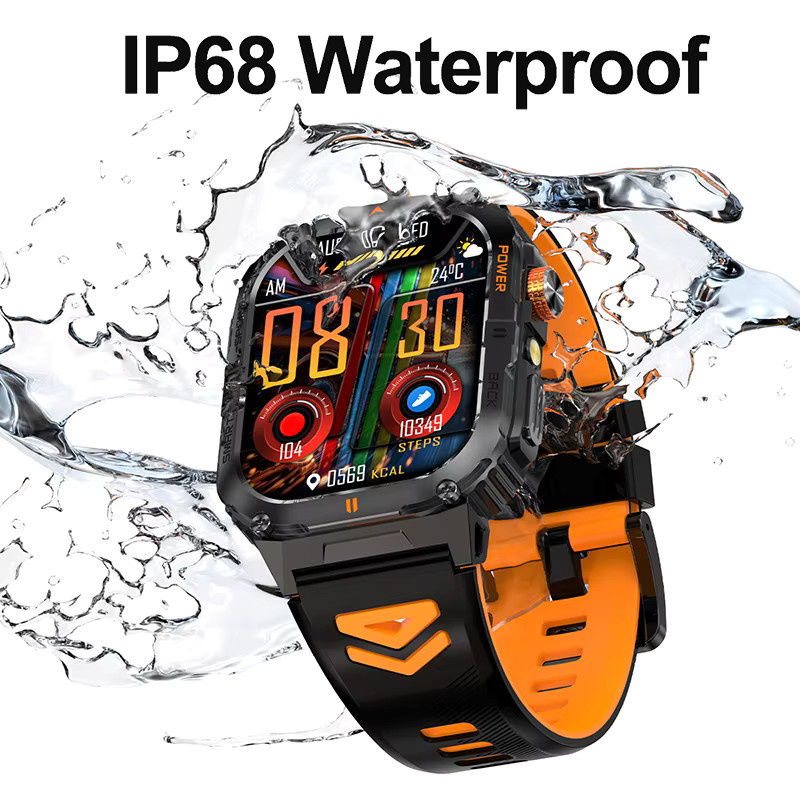 BOALZETD Smartwatch, Schwarz, Herren, 2,0 Zoll, Bluetooth, GPS - Bild 5