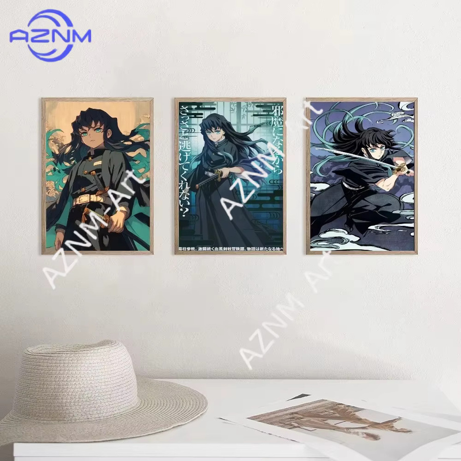 Demon Slayer Tokitou Muichirou Poster von KAYOU als mehrfarbige Anime Wandkunst zur Dekoration von Wohnzimmer, Küche oder Restaurant - Bild 2