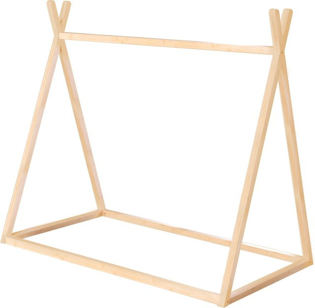 Roba Montessori Tipibett aus Bambus in Weiss und Beige, Matratzengröße 70 x 140 cm - Bild 1