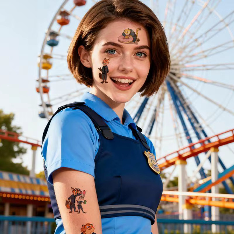 Disney Zootopia 2 Judy Und Nick, Temporäre Tattoo Aufkleber, 40er Set - Bild 3