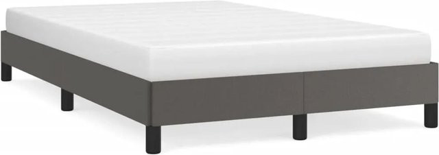 vidaXL Polsterbett aus Kunstleder in Grau, B/T/H: 120 x 200 x 203 cm - Bild 1