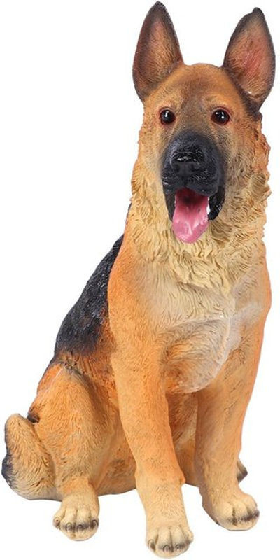 Neoglint Hund Figur aus Kunstharz als mehrfarbige Garten Dekoration für Balkon und Landschaft - Bild 1