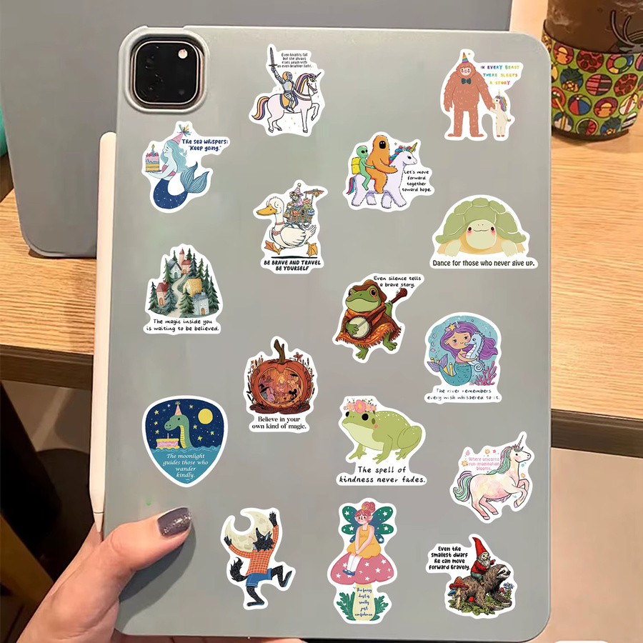 50 Stück Märchen Inspirierende Aufkleber in Multicolour für Laptop, Koffer und Scrapbooking - Bild 3