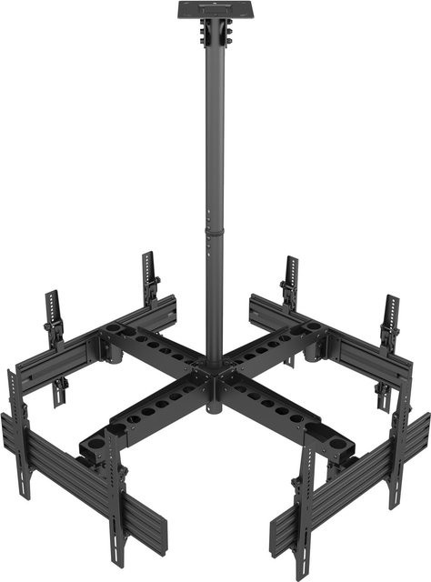 Digital Data Communications Deckenhalterung Quad für Flat Screens 32 bis 65 Zoll, schwarz, Breite: 81,30 cm - Bild 1