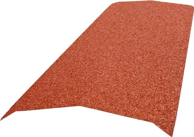 Easypan Firstkappe aus Metall in Rot, Breite: 81 cm - Bild 1