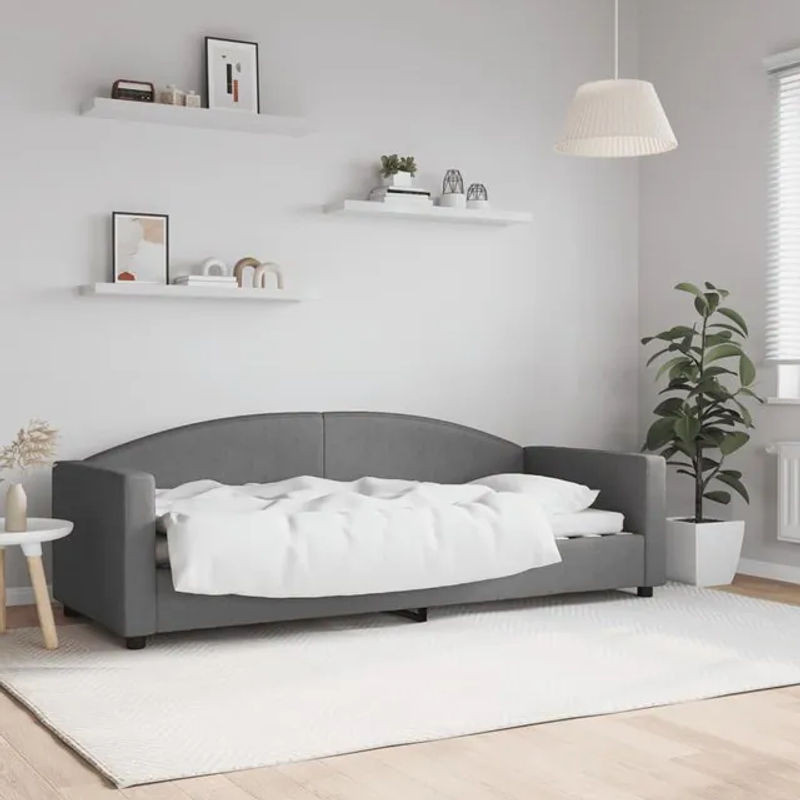 Vidaxl Schlafsofa in Grau mit Stoffbezug, modern und minimalistisch, B/T/H: 200 x 80 cm - Bild 1