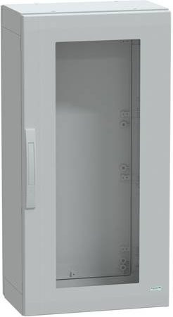 Schneider Electric Polyestergehäuse PLA bodenstehend, grau mit transparenter Tür, IP65, B/T/H: 100 x 50 x 32 cm - Bild 1
