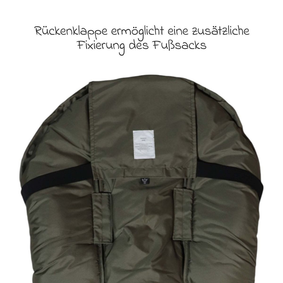 Kaiser Thermo-Fleece Fußsack Sandy für Buggy, Sport- und Kinderwagen in Beige Green - Bild 4