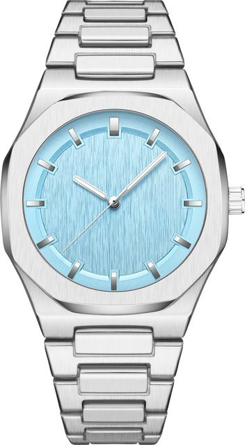 PINTIME Armbanduhr Quarz, Edelstahl, blau, gelb, Unisex - Bild 1