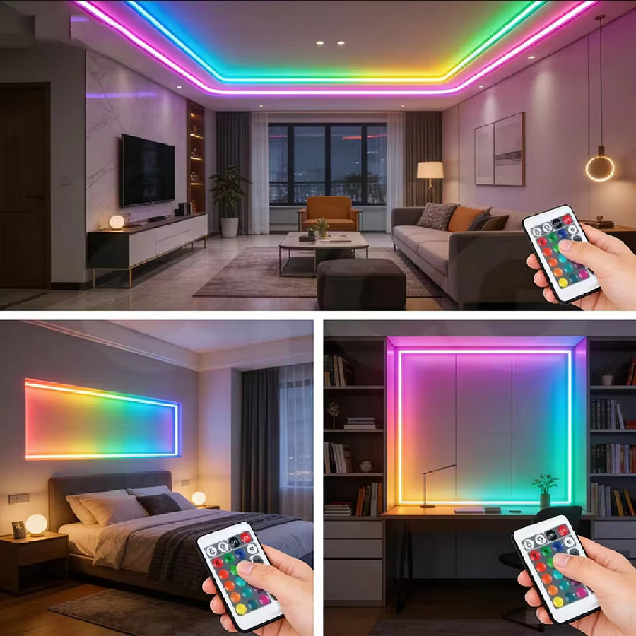 WELPUR RGB LED Lichtstreifen Multicolour mit Fernbedienung, batteriebetrieben für Wohnzimmer und Schlafzimmer - Bild 6