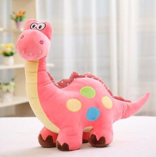 Yiran Health & Beauty Dinosaurier-Stofftier, Plüsch, 35cm, Rosa/Pink - Bild 1