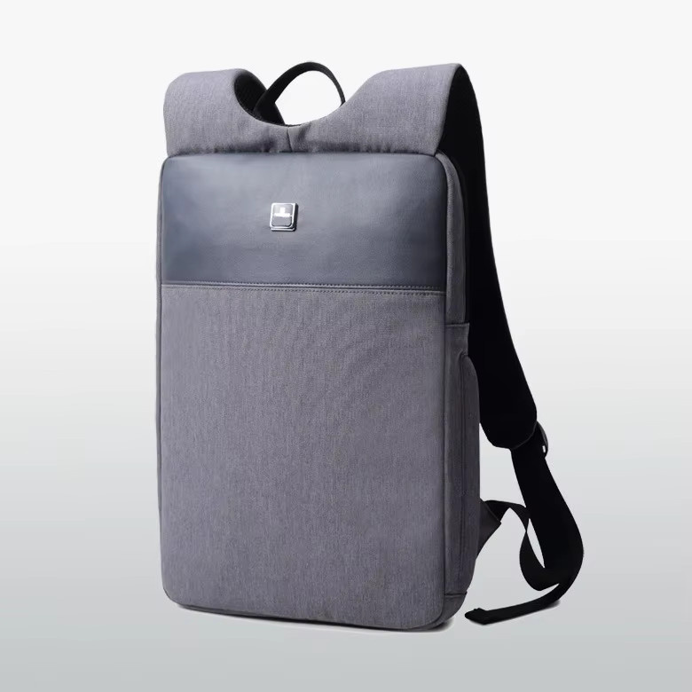 Leichter Business-Computer-Rucksack für Notebooks 14/15 Zoll in Grau von ABQP mit Anti-Spritz-Schutz - Bild 3