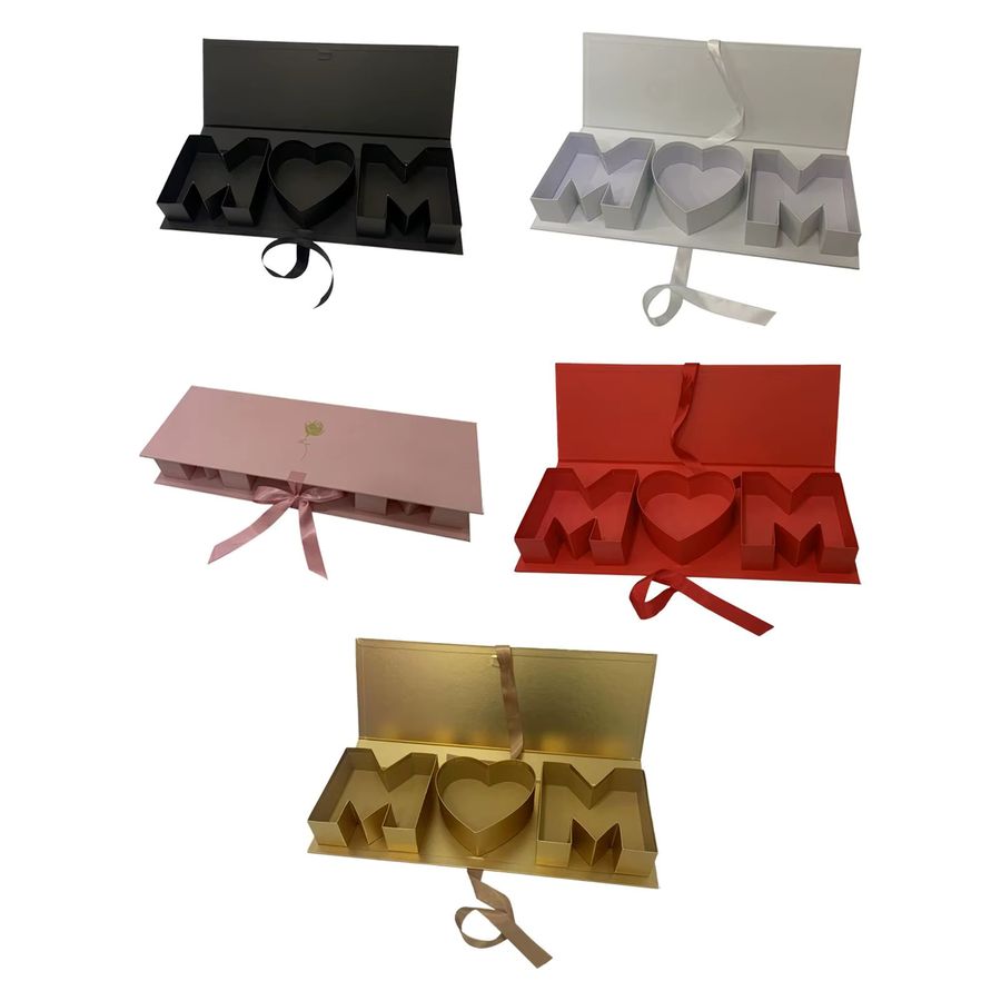 Kesoto Leere Blumenbox in Buchstabenform, Schwarz, DIY-Geschenkbox für Muttertag, Valentinstag oder Jubiläen - Bild 2