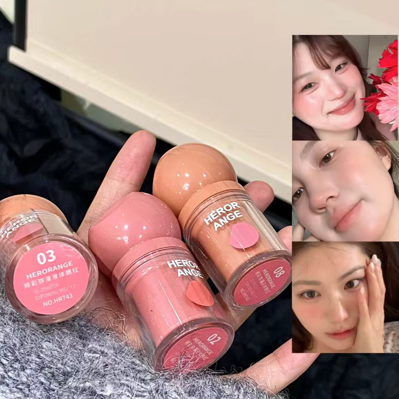 Herorange Dewy Liquid Blush, glänzend - Bild 2