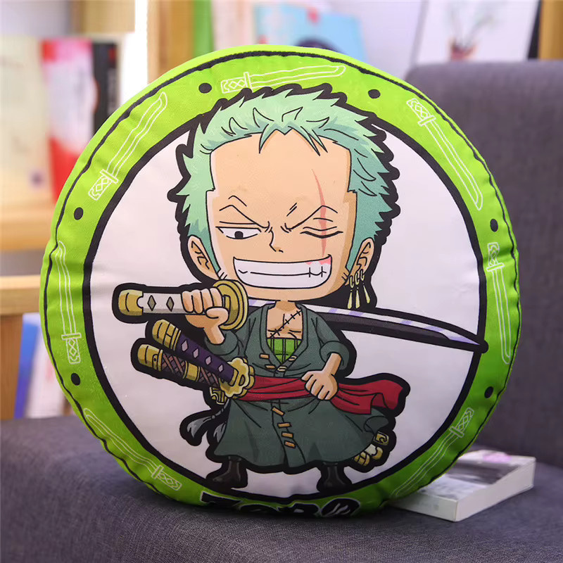 Rundes One Piece Kissen mit Luffy und Chopper Motiv von Bandai, mehrfarbig, beidseitig bedruckt - Bild 3