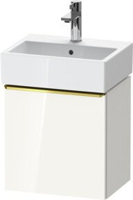 Duravit Waschtischunterschrank D-Neo in Weiß Hochglanz mit 1 Tür, Wandhängend, B/T/H: 43,4 x 32,2 x 44 cm - Bild 1