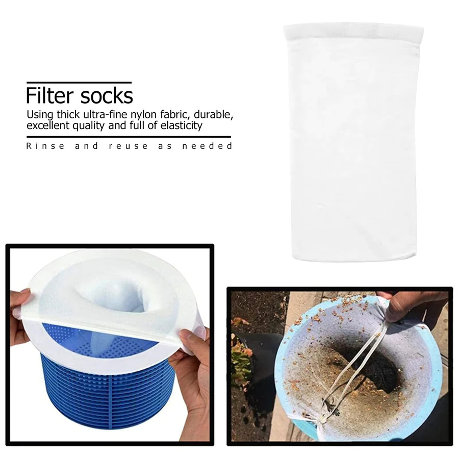 Pool Skimmer Filter Socken aus Nylon Mesh für den Haushalt - Bild 3