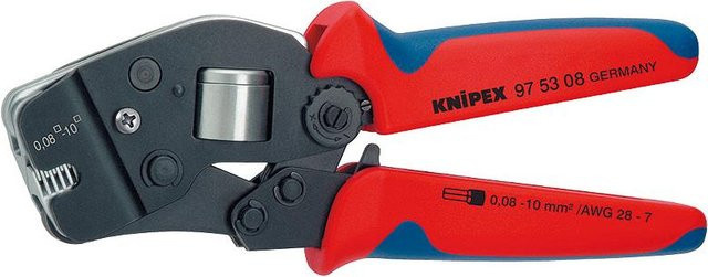 Knipex Zangenschlüssel aus Chrom-Vanadium-Stahl in Blau/Rot, 19 cm - Bild 1