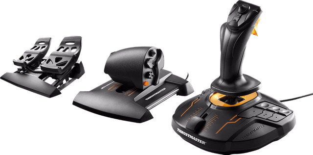 Thrustmaster T.16000M FCS Hotas Flight Pack Flight Simulator Set in Schwarz für PC - Bild 1