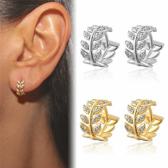 laoloutian Hoop Ohrringe, Silber, Zirkonia, Damen - Bild 1