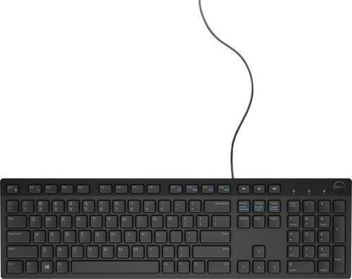 Dell KB216 Multimedia-Tastatur mit USB-A Anschluss, Membran, QWERTZ Deutsch, Schwarz - Bild 1