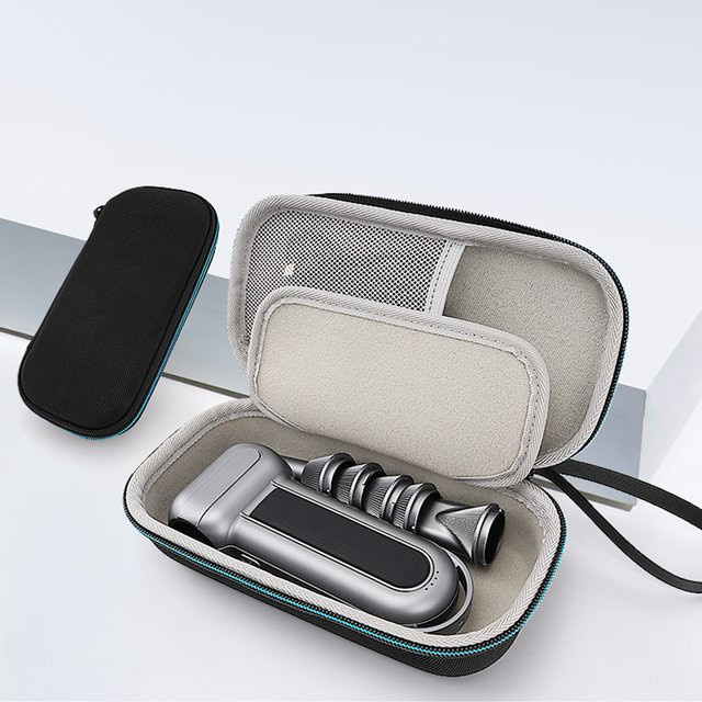 WOLFBOX Tragetasche in Schwarz als stoßfester Organizer und Schutzhülle für den Electric Air Duster MF100 und JUFINX sowie für Rasierer - Bild 1