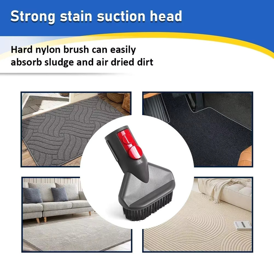 WINDNINJA Harte Bürste als Ersatzteil für Dyson V7 V8 V10 V11 V15 Staubsauger Saugkopf und Saugdüse aus Kunststoff - Bild 2