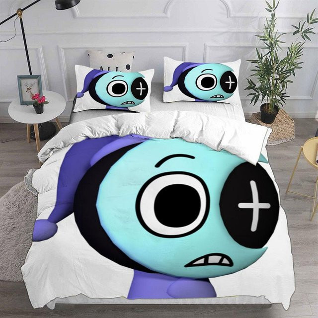 Dandy's World Bettwäsche-Set aus Polyester in Blau mit Bettbezug und Kissenbezug, B/H: 228 x 228 cm - Bild 1