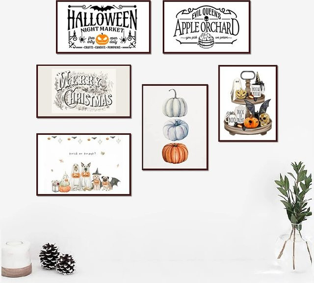 Potdemiel Halloween Gaming Leinwandgemälde minimalistischer Druck für deine Wanddekoration - Bild 1