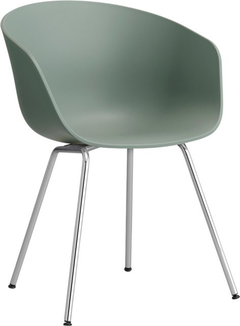HAY About A Chair AAC 26 mit Armlehnen in Grün aus Polypropylen und Stahl mit modernem Design - Bild 1
