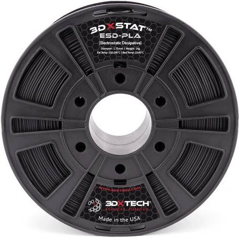 Xtech 3DXSTAT Leitfähiges ESD PLA Filament Schwarz, 1.75 mm, 750 g - Bild 1