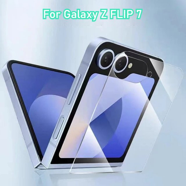Samsung Displayschutzfolie mit Anti-Spionage-Sichtschutz und gehärtetem Glas für Samsung Galaxy Z Flip 7, 6 und 5 5G, vollständige Rückseite und Displayabdeckung - Bild 1