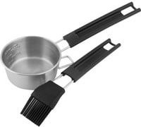 Broil King Marinier-Set aus Edelstahl und Silikon, 2-teilig, Schwarz/Silber - Bild 1