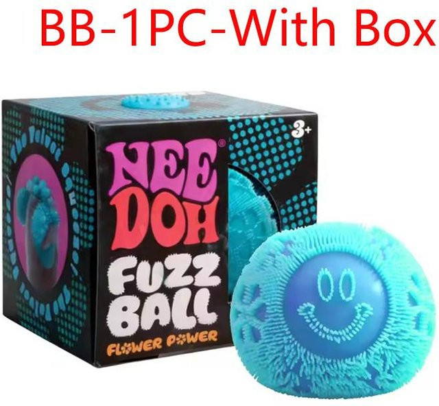 Needoh Fuzz Smiley Gesicht Ball, Stressball, Schreibtischornament - Bild 1