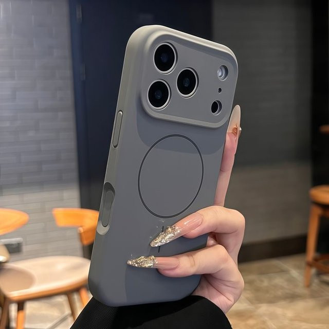 Apple Handyhülle aus flüssigem Silikon mit Magnetfunktion für MagSafe, Gelb, kompatibel mit iPhone 17 Air, iPhone 16, iPhone 15 Plus, iPhone 14 und iPhone 13 Pro Max - Bild 1
