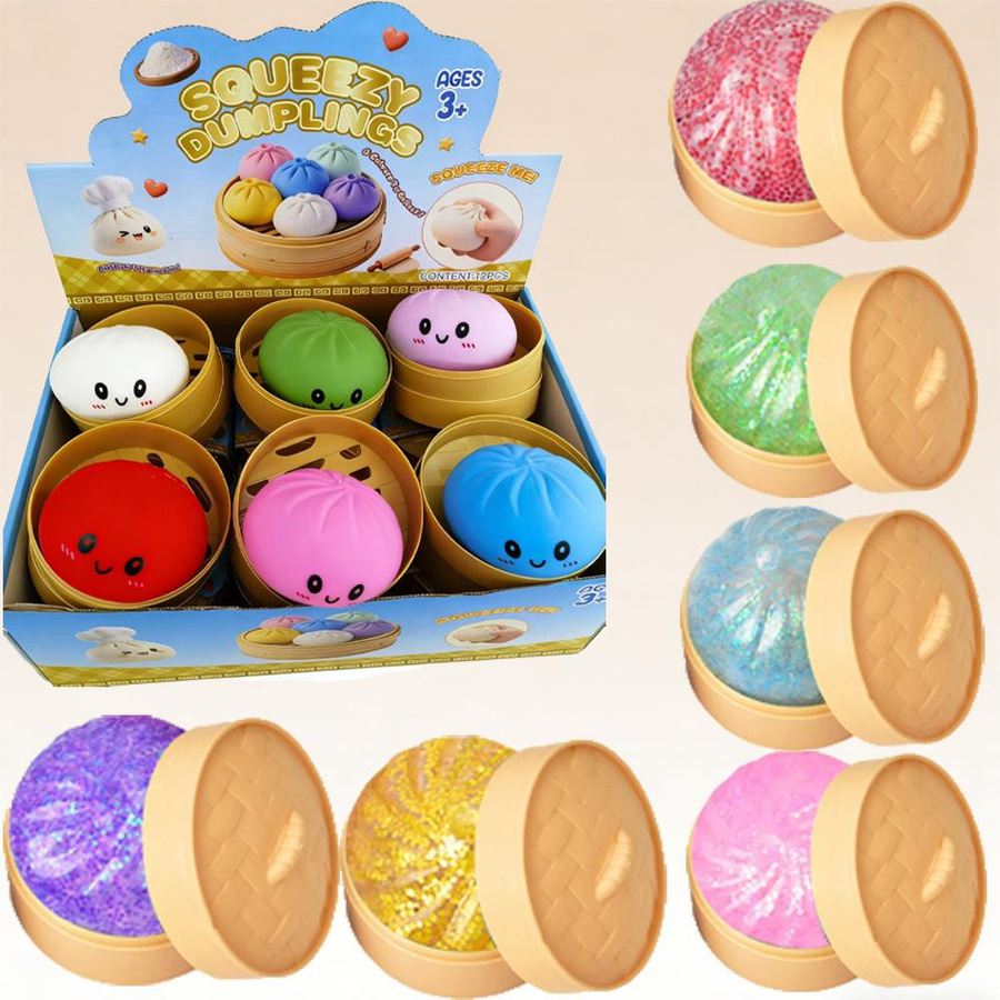 Topmix Flash-Dumpling Squishy-Spielzeug, langsamer Rückprall, weicher Quetsch-Stressball, Dekompressions-Fidget-Spielzeug - Bild 2
