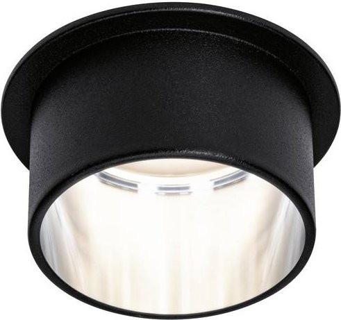 Paulmann LED-Einbauleuchte 93382 mit integriertem warmweißem Licht, 6.5W, Farbe: Eisen gebürstet und Weiß - Bild 1